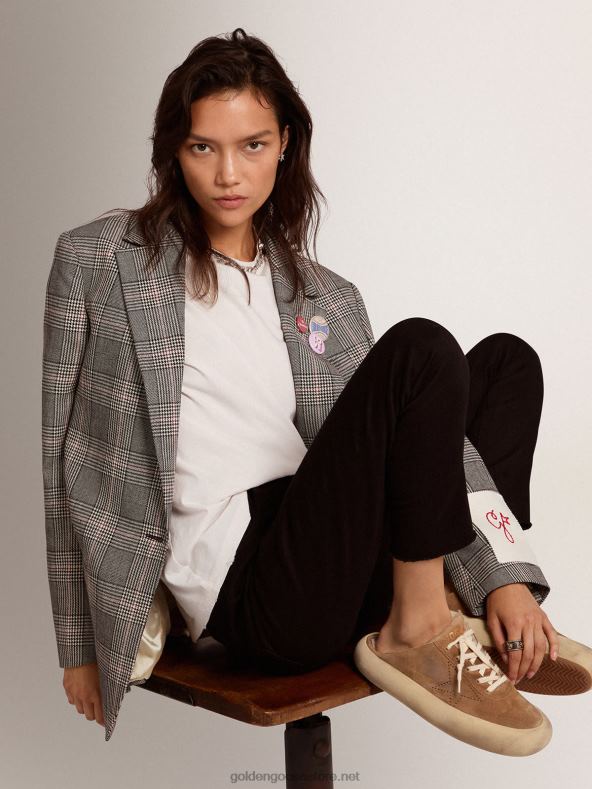 naised space-star sabot kingad tubakavärvi seemisnahast, voodrigaGolden Goose B6B0T176