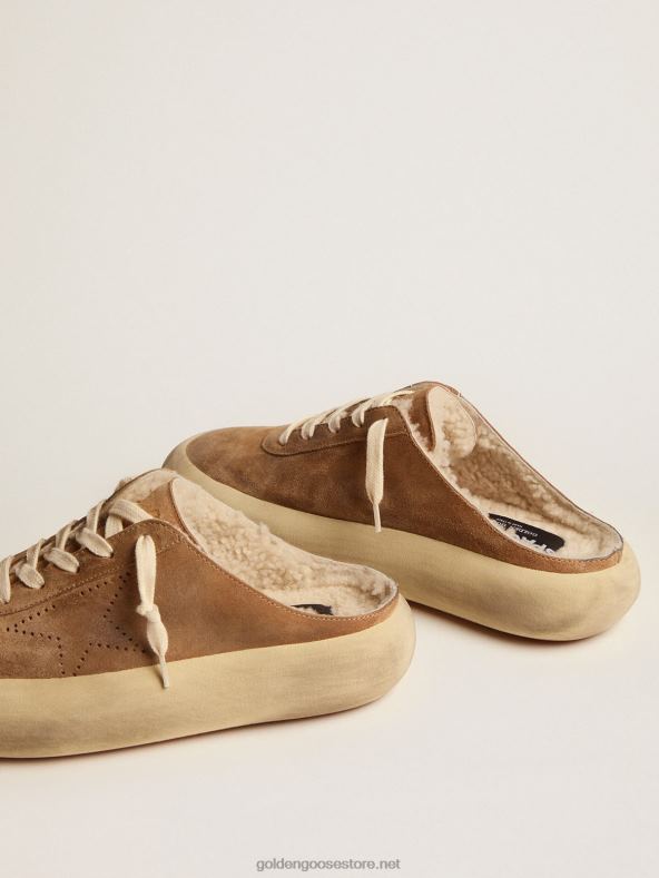 naised space-star sabot kingad tubakavärvi seemisnahast, voodrigaGolden Goose B6B0T176