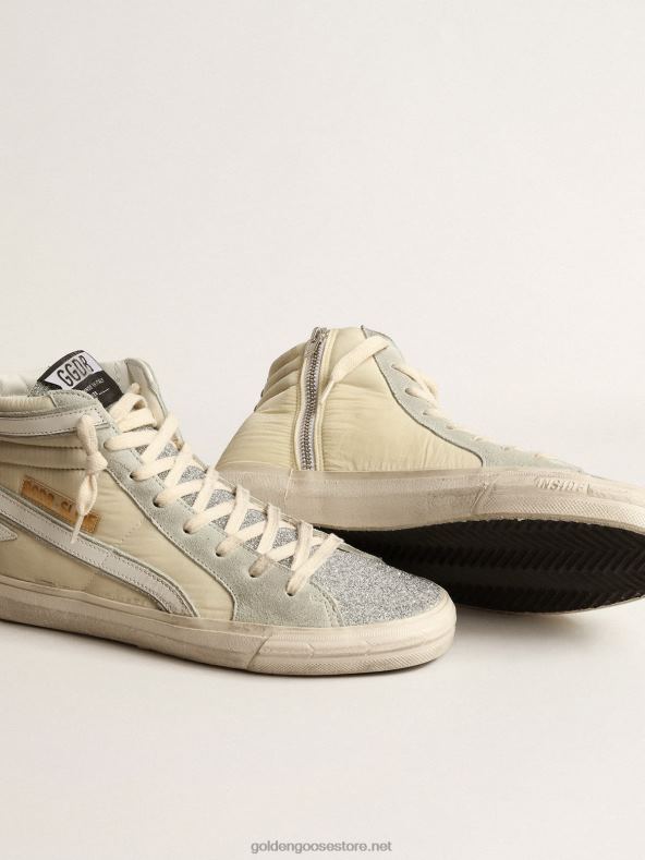 naised slaid elevandiluust nailonist valge nahktähe ja välgugaGolden Goose B6B0T162