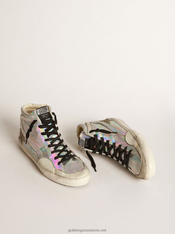 naised slaidilabor holograafilise efektiga kangastGolden Goose B6B0T260