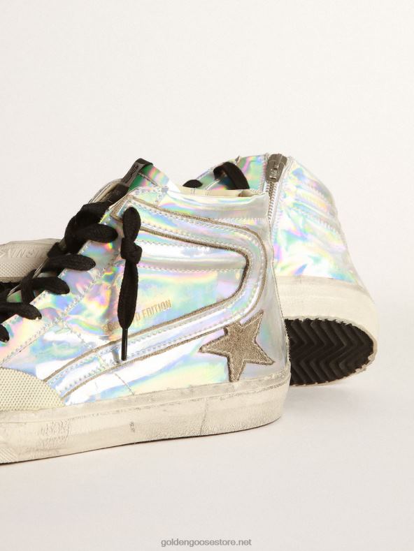 naised slaidilabor holograafilise efektiga kangastGolden Goose B6B0T260