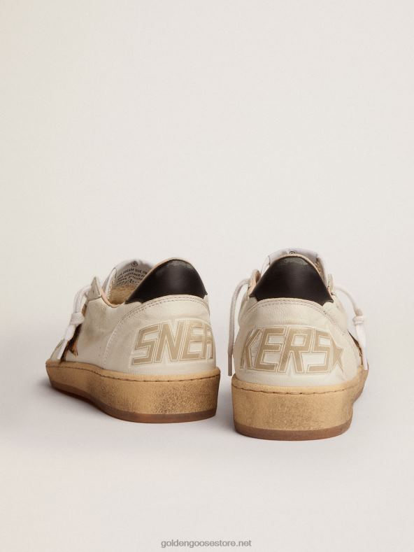 naised ball star tossud leopardimustrilise poni nahatähe ja musta nahast kontsagaGolden Goose B6B0T7