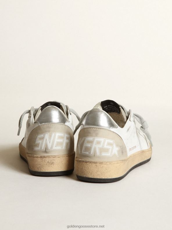 naised perforeeritud tähega valgest nahast ball star lab tossudGolden Goose B6B0T62