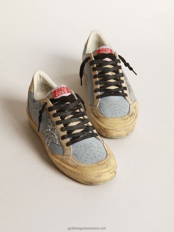 naised swarovski tähega suitsusest helesinisest nahast ball star labGolden Goose B6B0T202