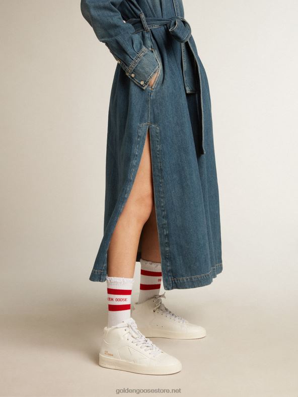 naised biopõhine mid-stardan valge tähe ja kontsagaGolden Goose B6B0T205