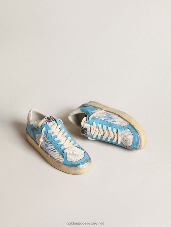 naised helesinisest nappa nahast ja valgest võrgust stardan labGolden Goose B6B0T151