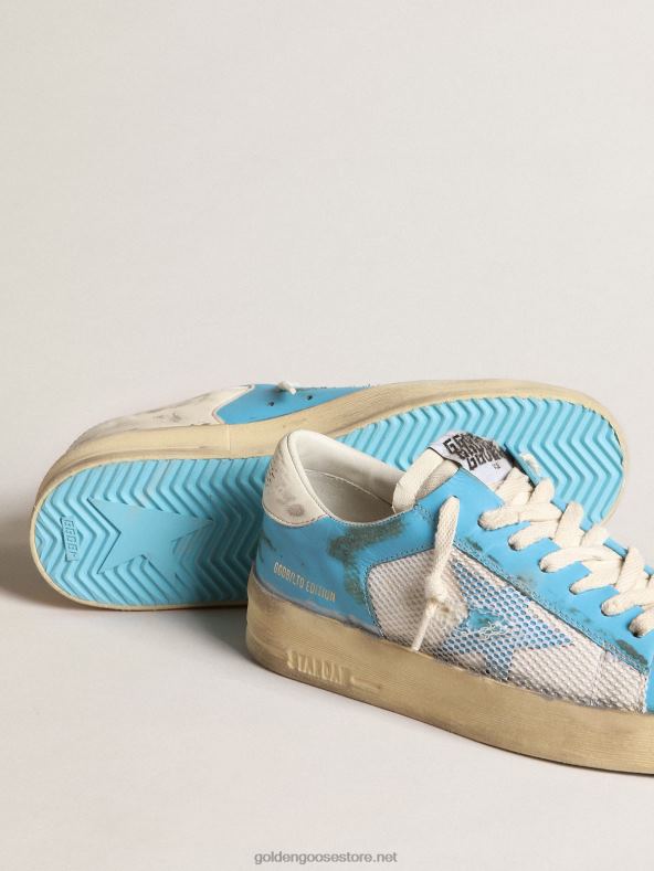 naised helesinisest nappa nahast ja valgest võrgust stardan labGolden Goose B6B0T151