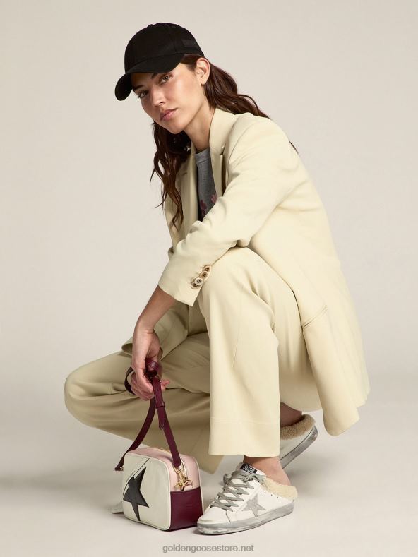 naised valgest nahast superstaar-sabotid, sääriva voodrigaGolden Goose B6B0T96