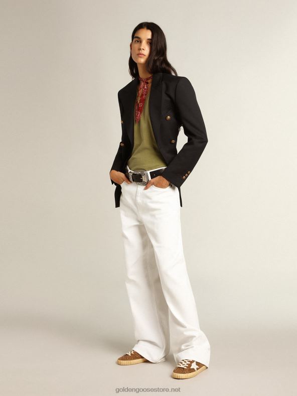 naised Seemisnahast superstaar leopardimustri ja kreemja nahast tähegaGolden Goose B6B0T248