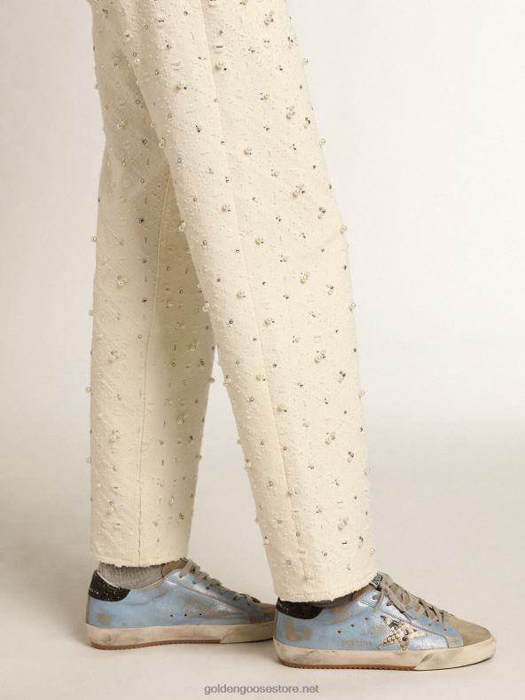 naised helesinine supertäht halli tähe ja sädeleva kontsagaGolden Goose B6B0T230