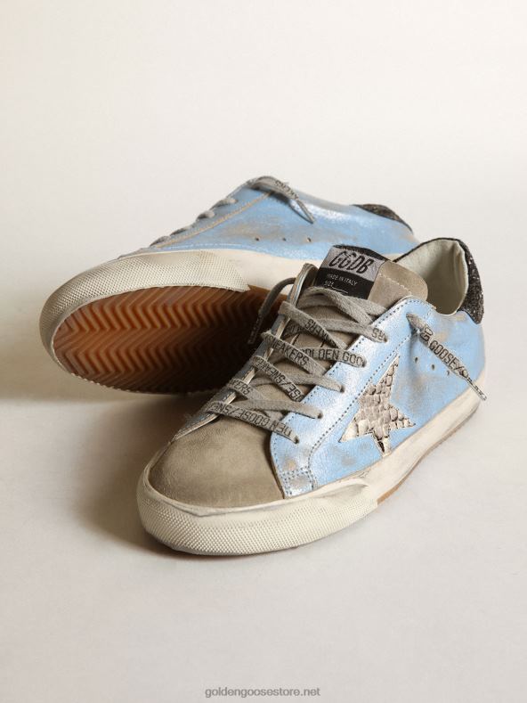 naised helesinine supertäht halli tähe ja sädeleva kontsagaGolden Goose B6B0T230