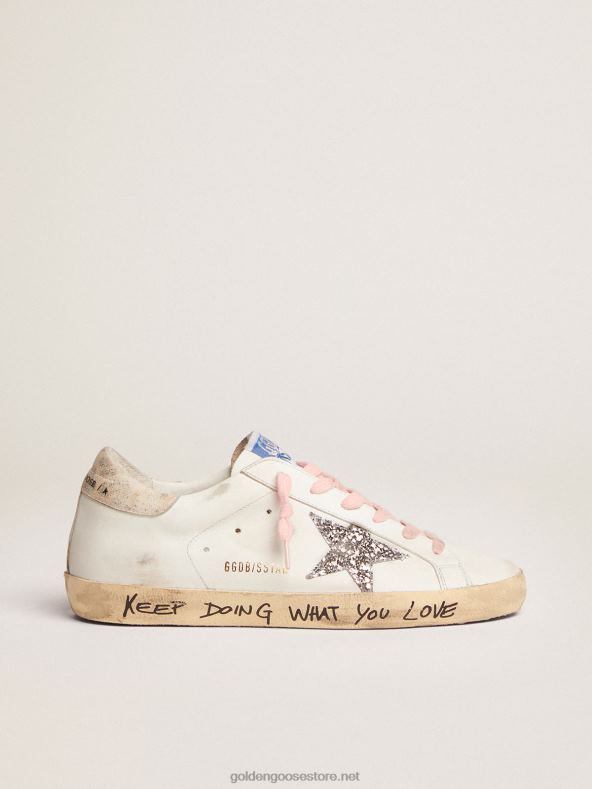 naised super-staar tossud hõbedase sädeleva tähe ja leopardimustrilise nahast kontsagaGolden Goose B6B0T273