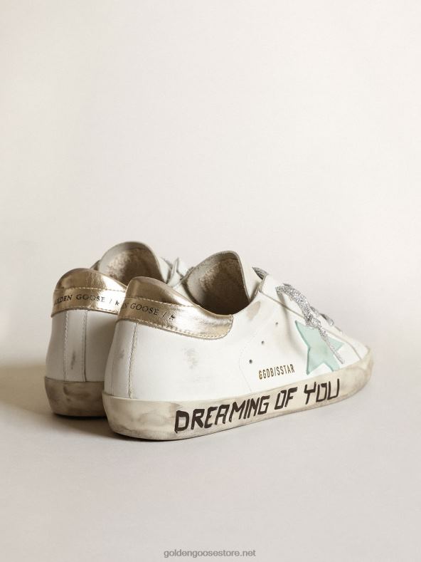 naised super-star ltd akvamariinitähe ja plaatina kontsagaGolden Goose B6B0T263
