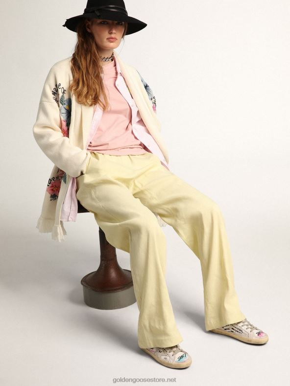 naised superstaar Dream maker tossud valget värvi tagurpidi konstruktsiooniga ja peidetud mitmevärviliste detailidegaGolden Goose B6B0T127