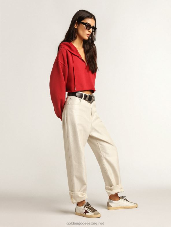 naised superstaar burgundia särava tähe ja hõbedase kontsagaGolden Goose B6B0T255