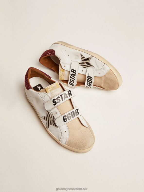 naised vanakooli tossud sebramustriga poni nahatähe ja punase sädeleva kontsagaGolden Goose B6B0T30