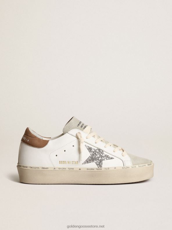 naised tere täht hõbedase sädeleva tähe ja tuvihalli nubukivärvi kontsagaGolden Goose B6B0T218