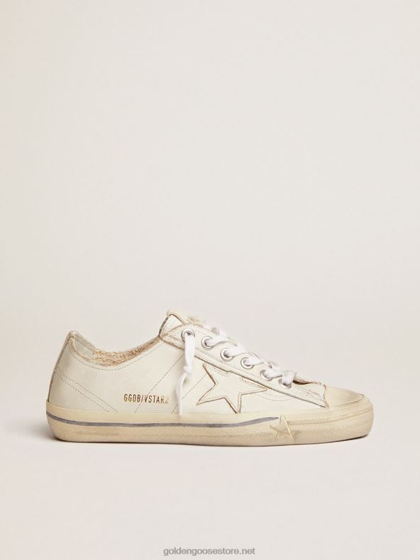 naised vintage-efektiga nahast v-tähe tossudGolden Goose B6B0T115